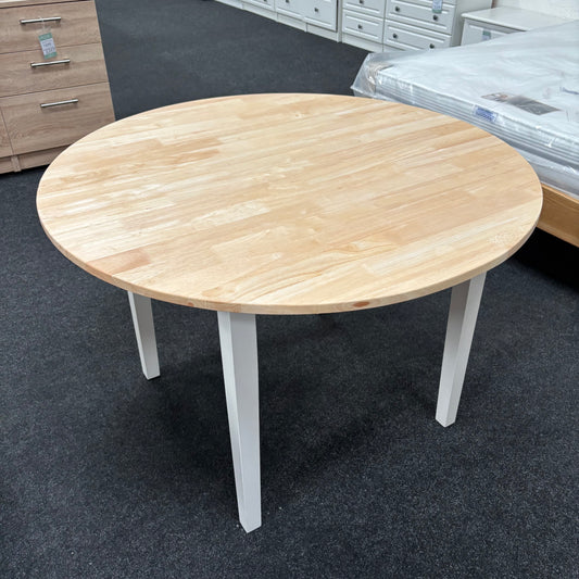 Round table with painted legs