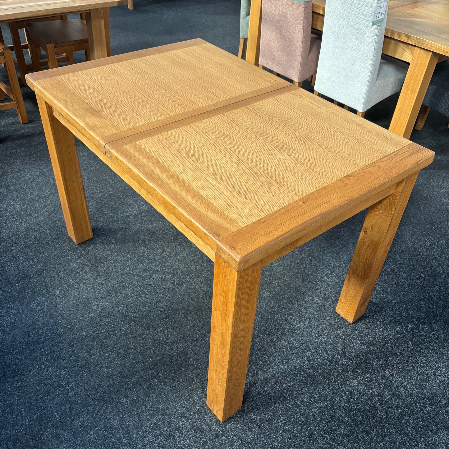 Oak Large Extending Dining Table