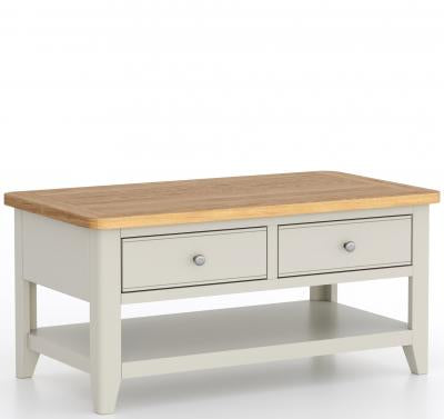 Tetbury Painted Medium Coffee Table With Drawers