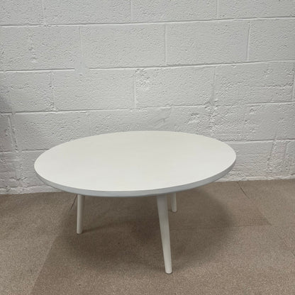 Circular White Painted Coffee Table