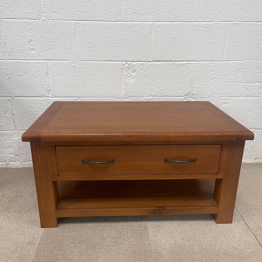 Oak Coffee Table with Drawer