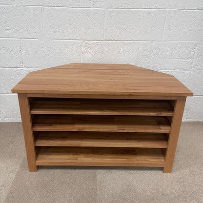 Oak Corner TV Unit