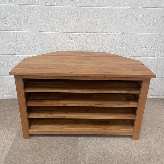 Oak Corner TV Unit