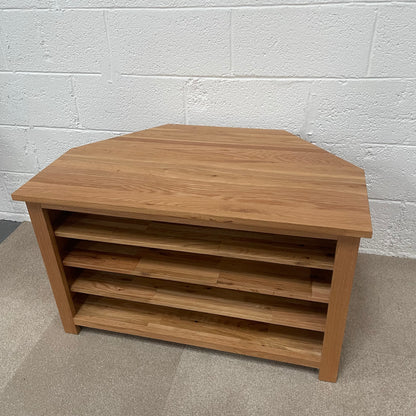 Oak Corner TV Unit