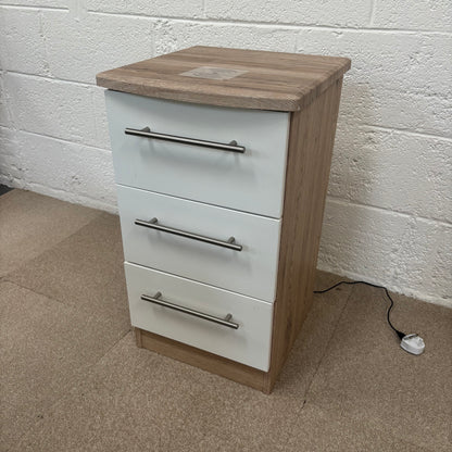 White Gloss Bedside (wireless charging)