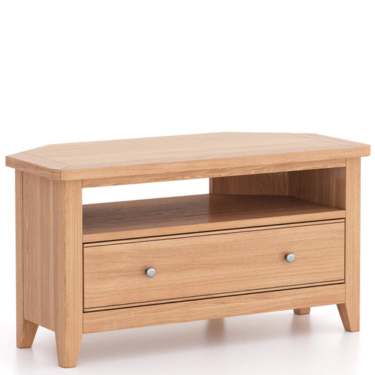 Tetbury Oak Corner TV Unit