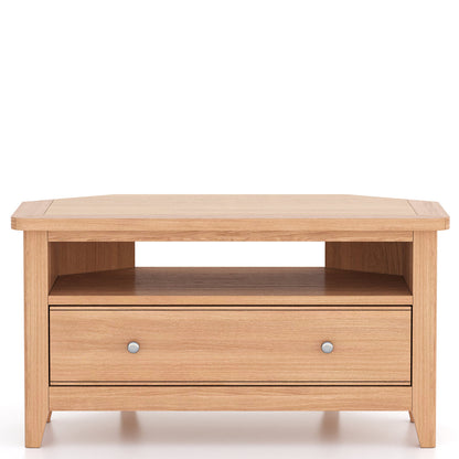Tetbury Oak Corner TV Unit