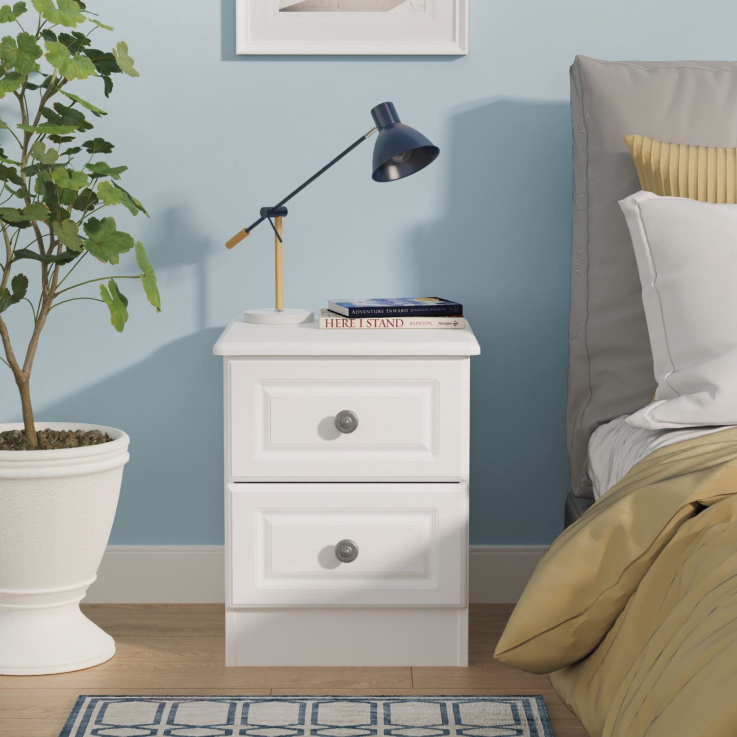 Solway 2 Drawer Bedside