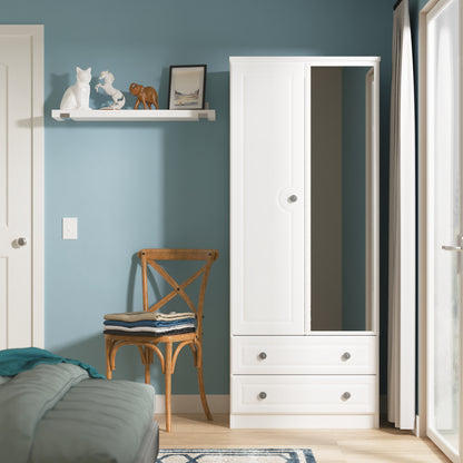 Solway Mirrored Wardrobe with Drawers