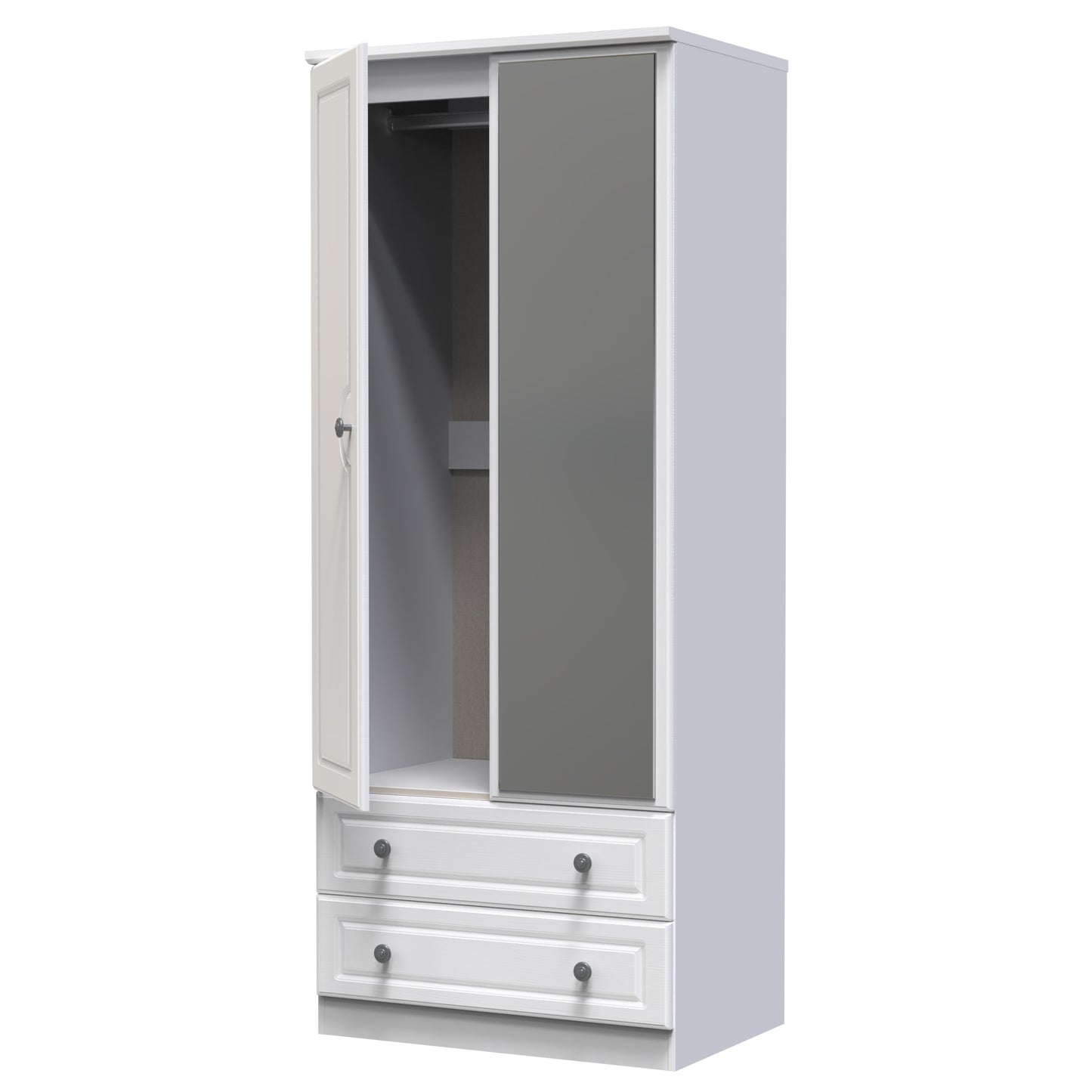 Solway Mirrored Wardrobe with Drawers