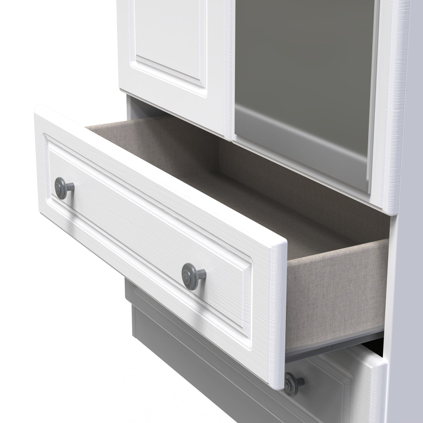 Solway Mirrored Wardrobe with Drawers