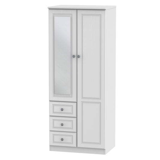 Solway Mirrored Wardrobe with 3 Drawers