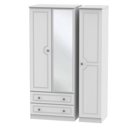 Solway Triple Mirrored Wardrobe with Drawers