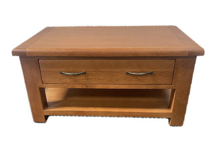 Stratford Oak Medium Coffee Table With Drawers