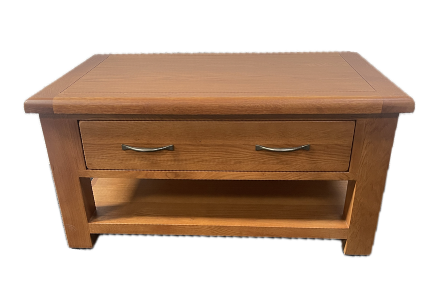 Stratford Oak Medium Coffee Table With Drawers