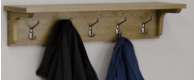 Rustic Oak Coatrack