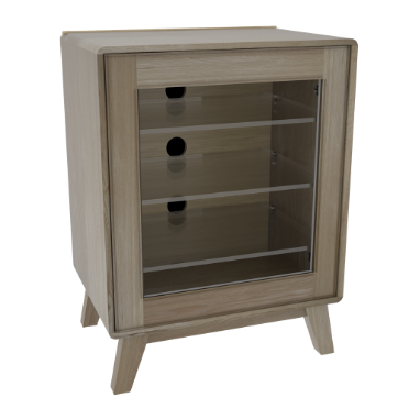 Oslo Oak Hi-Fi Cabinet