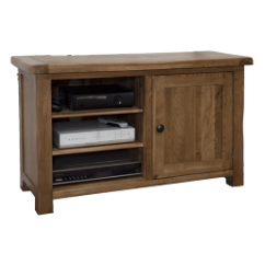 Rustic Oak Small TV Unit