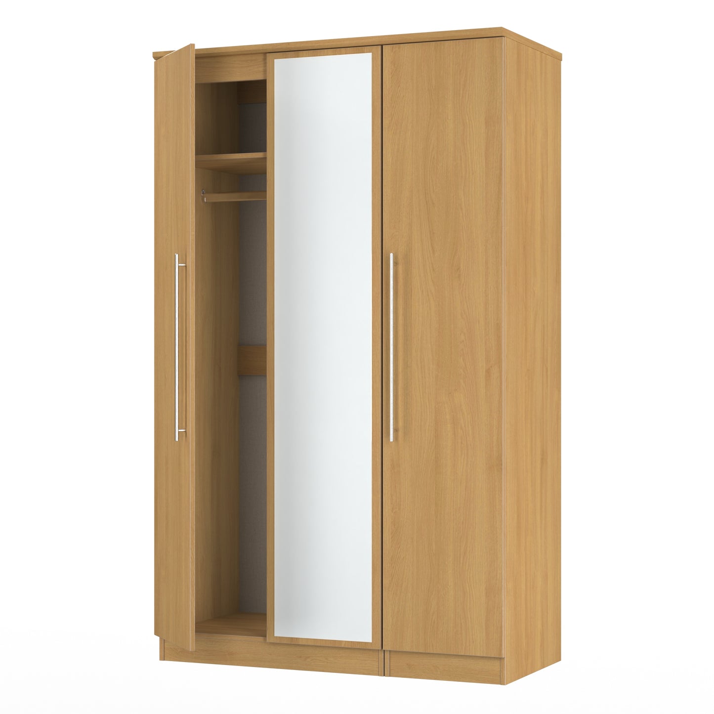 Style Triple Mirrored Wardrobe