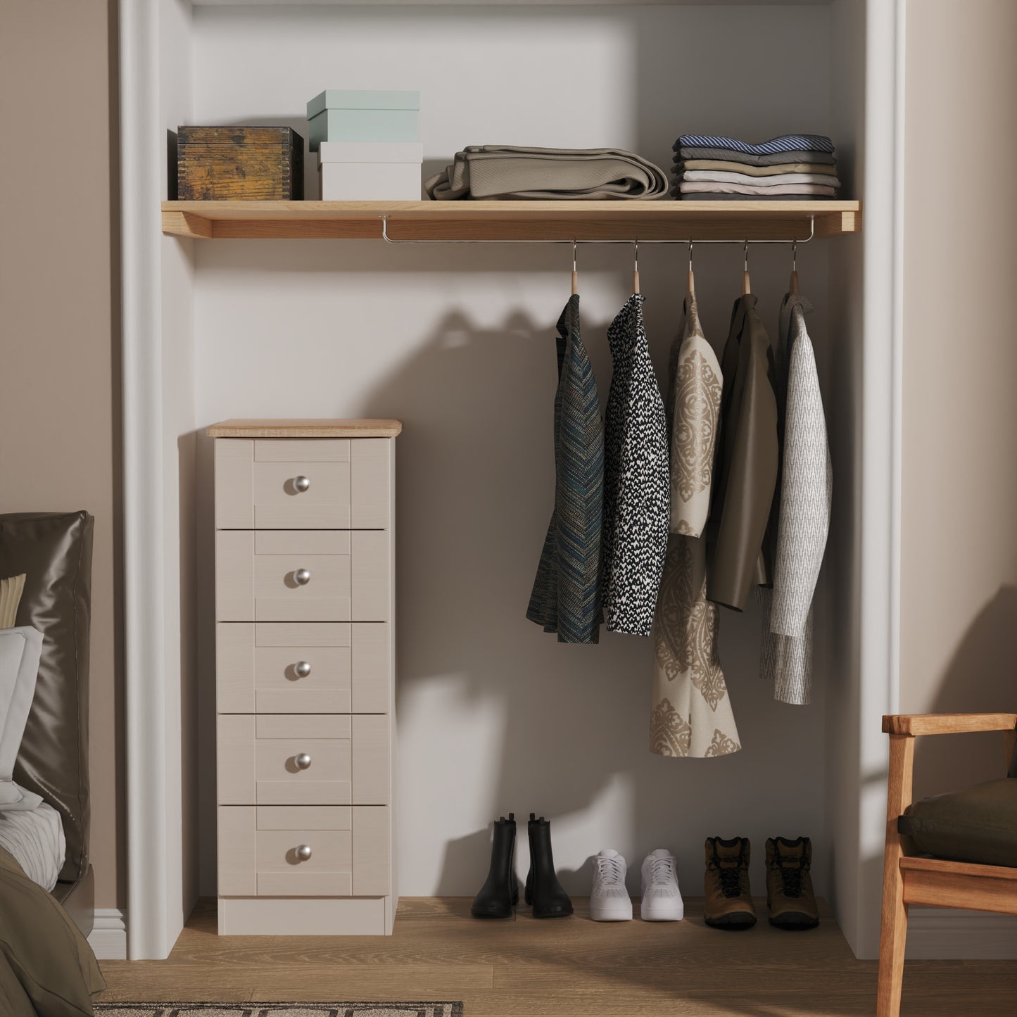 Arden 5 Drawer Narrow Chest