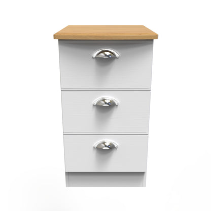Kensington 3 Drawer Bedside