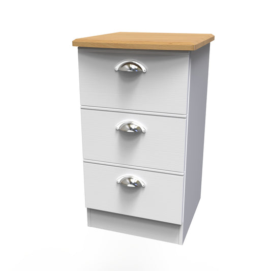 Kensington 3 Drawer Bedside