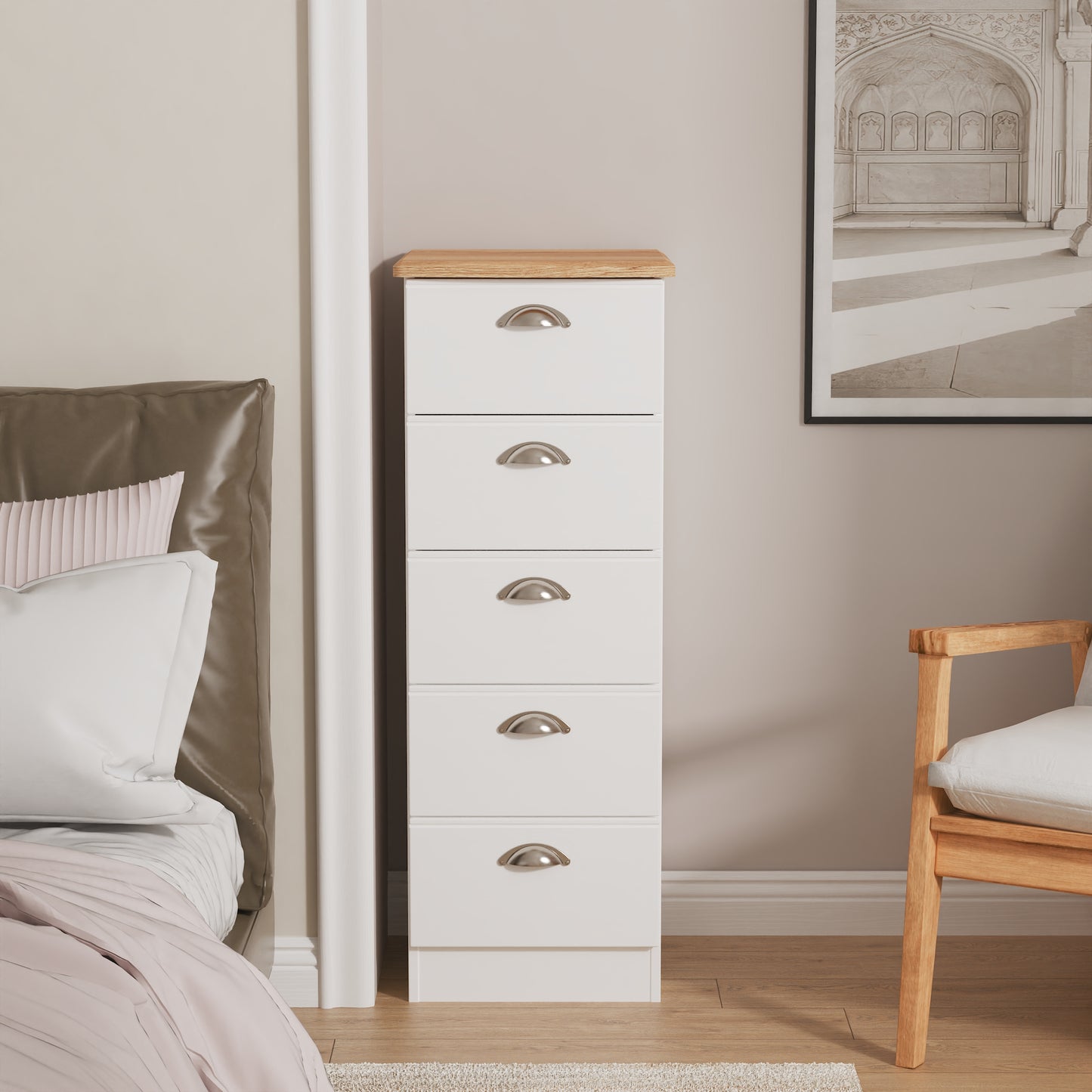 Kensington 5 Drawer Narrow Chest