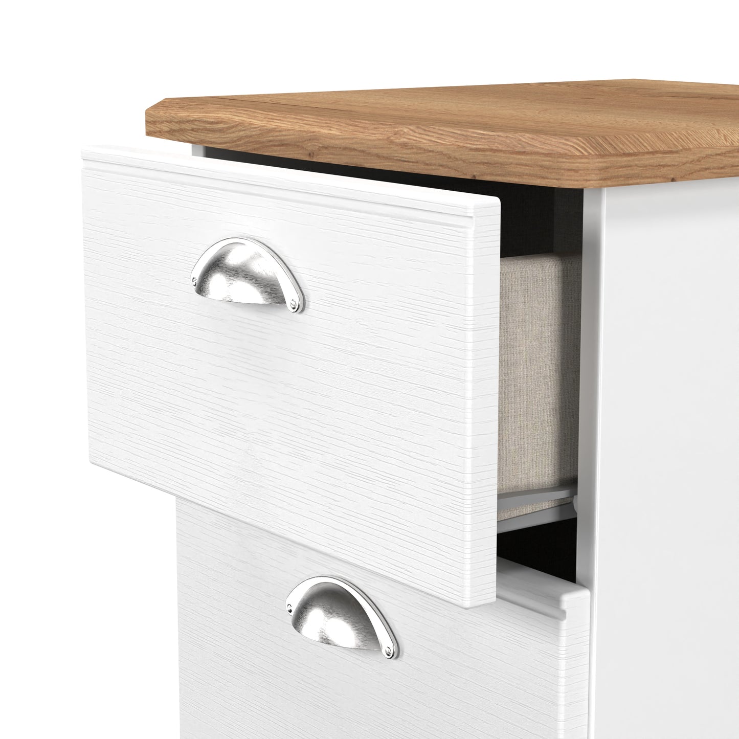 Kensington 2 Drawer Bedside