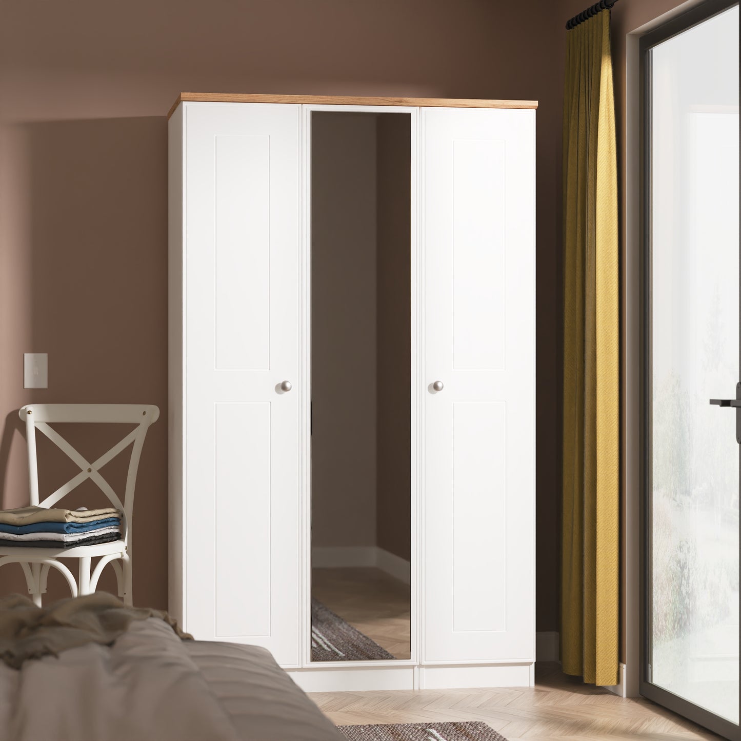 Kensington Triple Mirrored Wardrobe