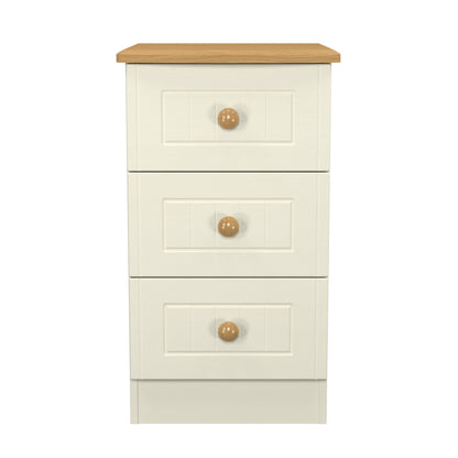 Avalon 3 Drawer Bedside