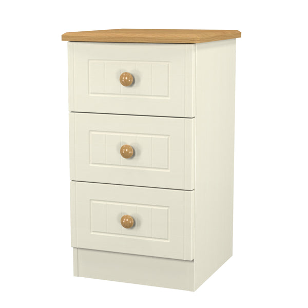 Avalon 3 Drawer Bedside