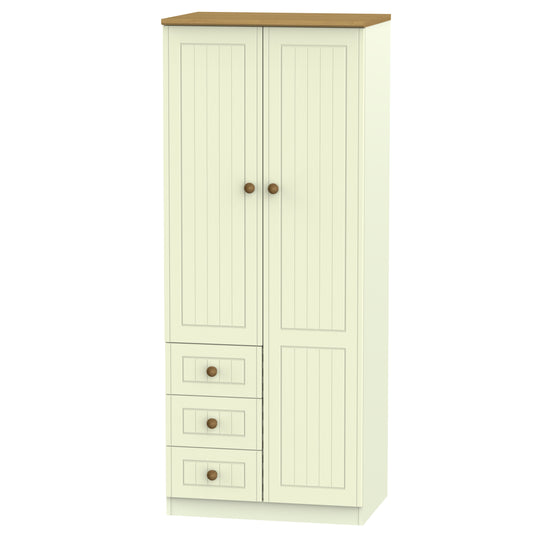 Avalon Wardrobe with 3 Drawers