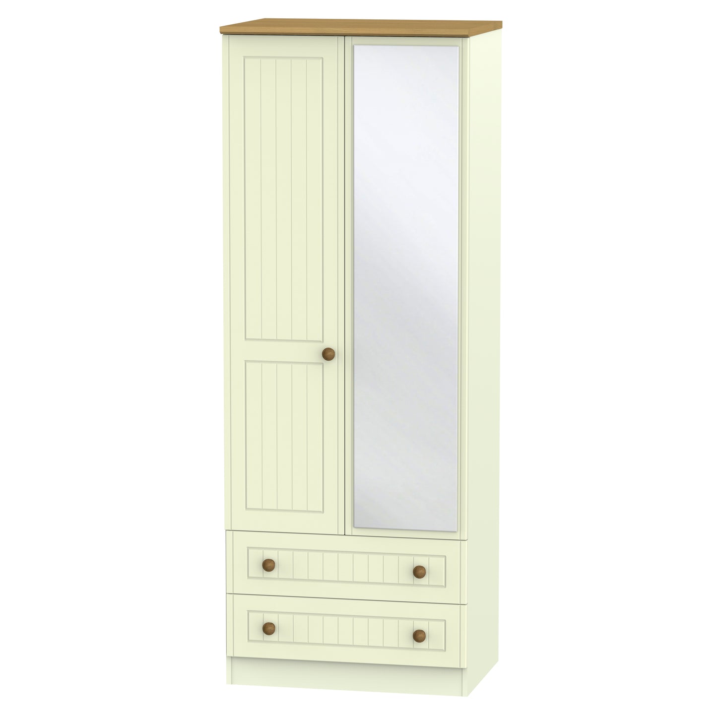 Avalon Mirrored Wardrobe with Drawers