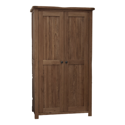 Rustic Oak Double Wardrobe