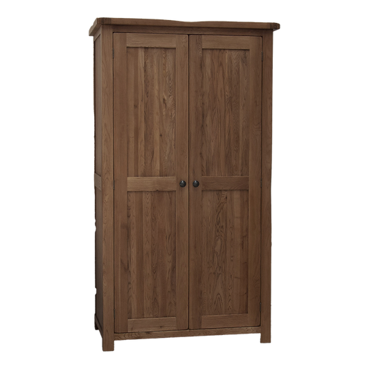 Rustic Oak Double Wardrobe