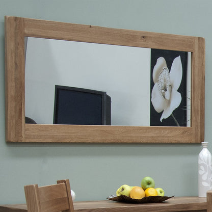 Rustic Oak Large Wall Mirror