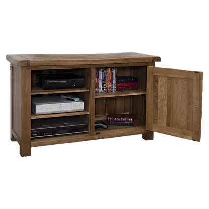 Rustic Oak Small TV Unit