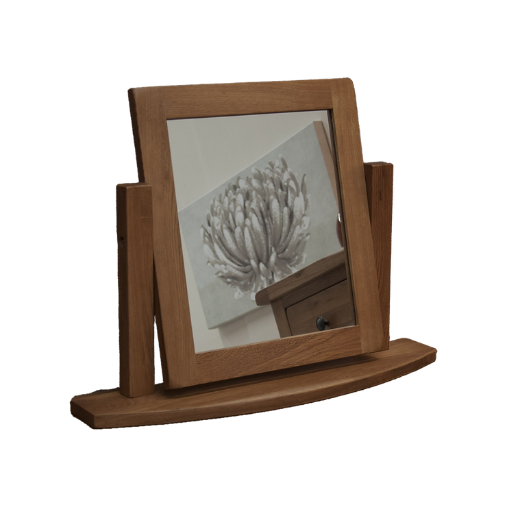 Rustic Oak Dressing Table Mirror