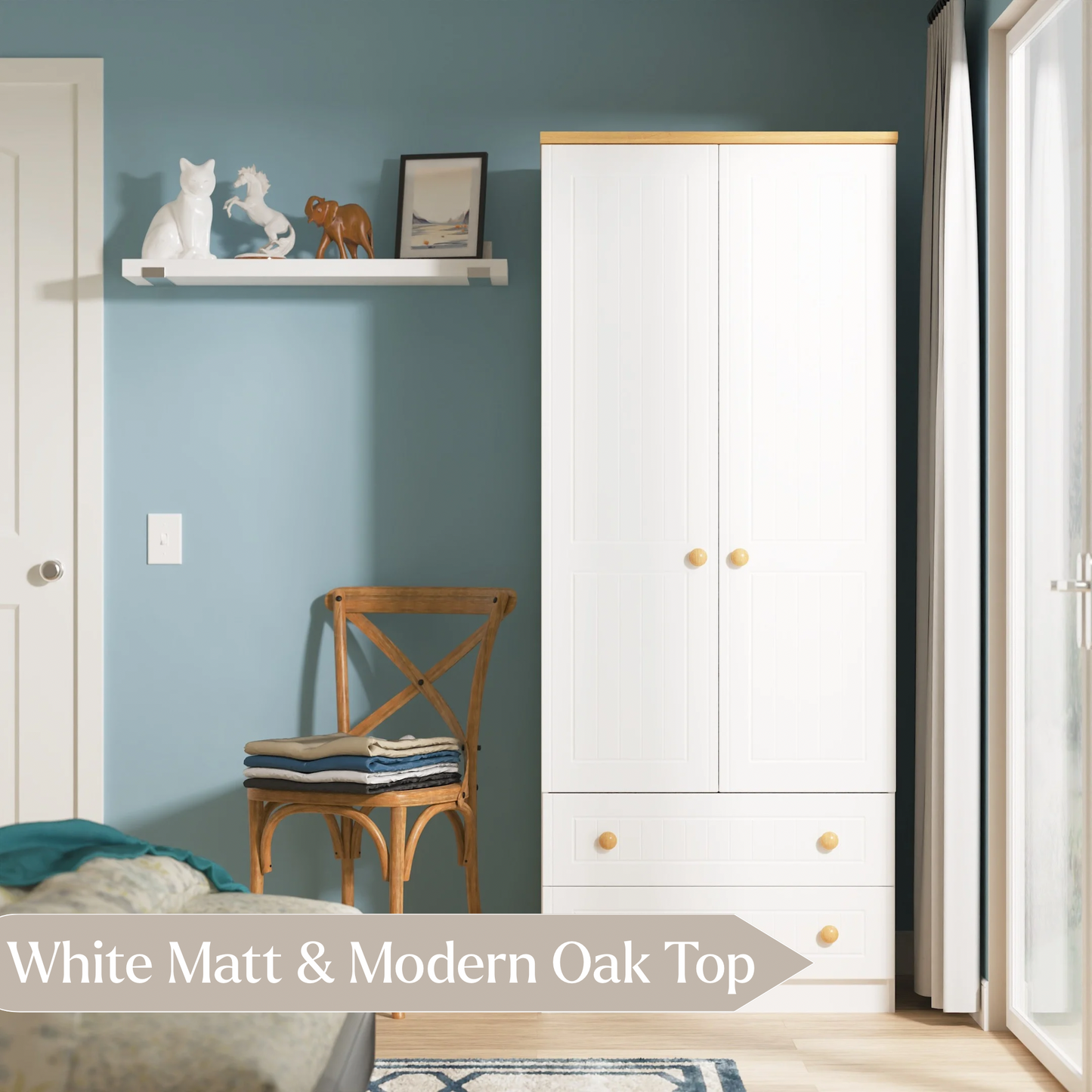 Avalon Triple Mirrored Wardrobe with Drawers